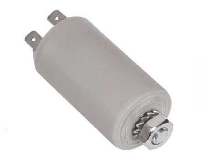 BSSTORE Condensatore Avviamento Motore Elettrico 10 uF 450VAC 50/60hz 4 Pin Universale Per Lavatrici, Pompe e Compressori