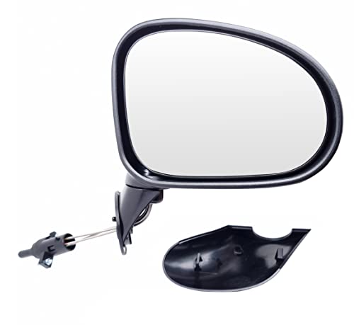 BSSTORE Specchietto Retrovisore Esterno Nero per Matiz dal 2005 al 2011 (M200, M250) con Regolazione Manuale