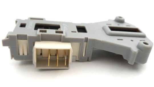 BSSTORE Bloccaporta Elettroserratura Lavatrice A 3 Contatti Compatibile Con Vari Marchi E Modelli Equivalente A 6601EN1003D, 6601ER1005A, DA081043