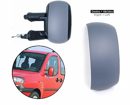 BSSTORE Calotta Specchietto Retrovisore da Verniciare con Primer per DOBLO' dal 2001 (119, 223) Destra = Sinistra