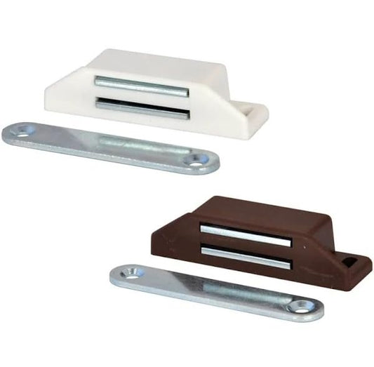 BSSTORE Chiusura Magnetica Regolabile mm 15X48 Completa Di Piastra Pz 2