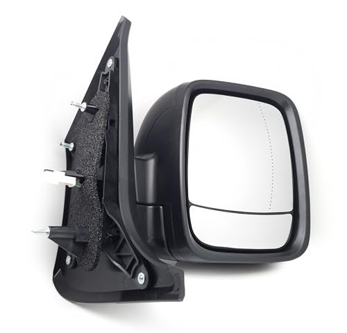 BSSTORE Specchietto Retrovisore Esterno Nero per VIVARO B, TRAFIC III del 2014 | NV300, TALENTO del 2016 con Regolazione Elettrica