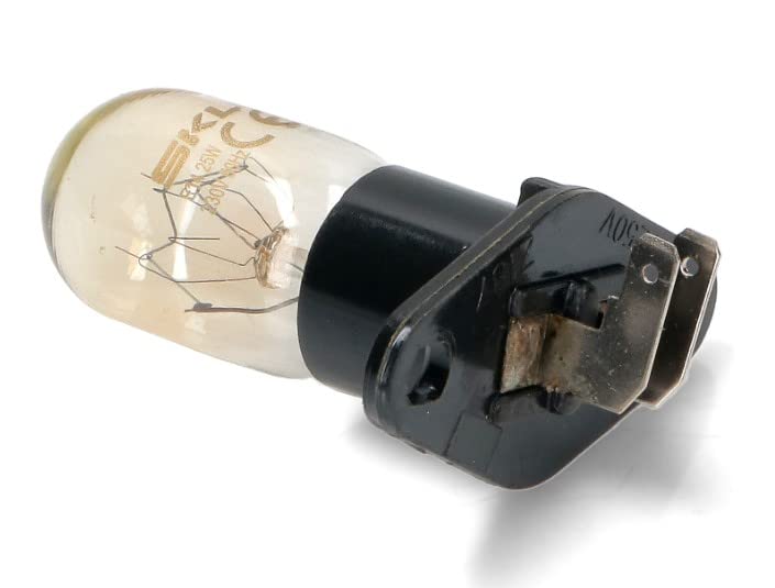 BSSTORE Lampadina Forno Microonde 25W Faston 6,3MM Compatibile con Vari Modelli Equivalente A 481913428051