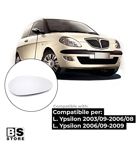 BSSTORE Piastra Vetro Specchio Retrovisore per L. Ypsilon dal 2003 al 2009 (843)