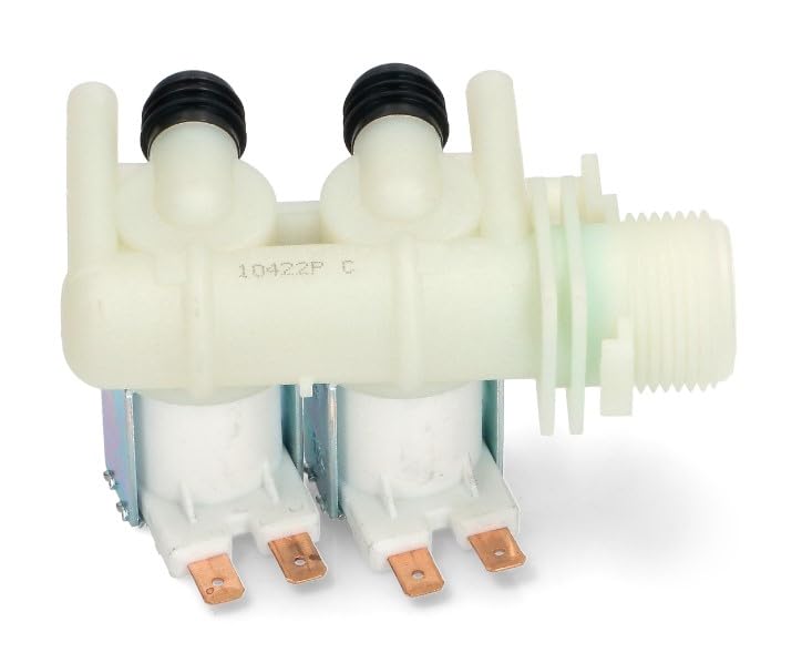 BSSTORE Elettrovalvola Lavatrice 2 Vie 180° Compatibile Con Vari Marchi E Modelli Equivalente A 908092000950