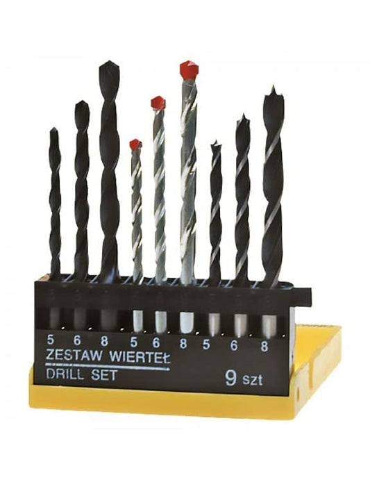 BSSTORE PUNTE PER METALLO/LEGNO/CEMENTO IN SET CON CONTENITORE.