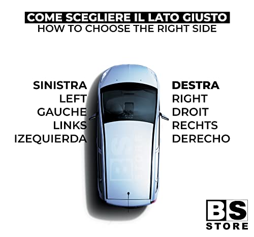 BSSTORE Piastra Vetro Specchio Retrovisore per Mit§ubishi COLT VI (Z30) 2004-2012