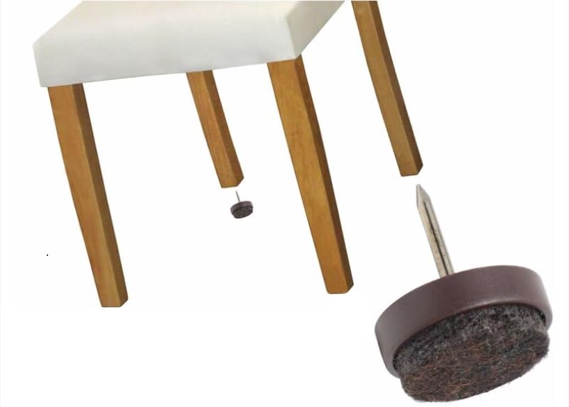 BSSTORE Feltrini Per Sedie E Mobili Colore Marrone Con Chiodo Pz 20