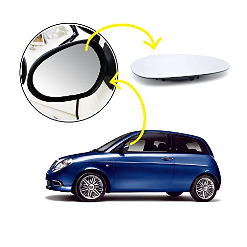 BSSTORE Piastra Vetro Specchio Retrovisore per L. Ypsilon dal 2003 al 2009 (843)
