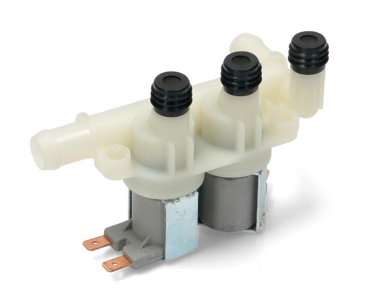 BSSTORE Elettrovalvola Lavatrice 3 Vie 90° Compatibile Con Vari Marchi E Modelli Equivalente A 131974700