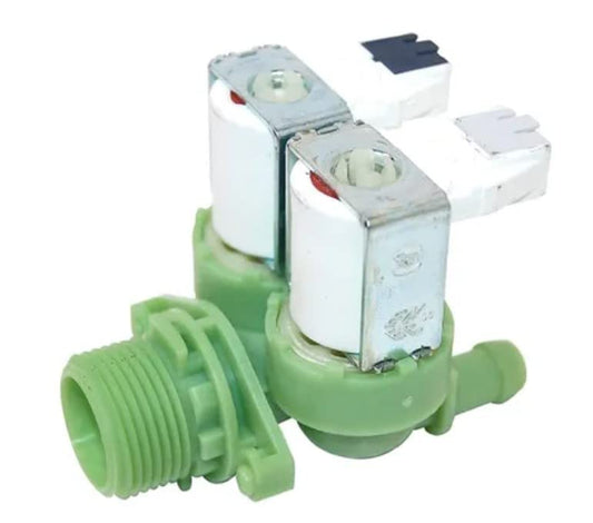 BSSTORE Elettrovalvola 2 Vie 180° Per Lavatrice Compatibile Con Vari Marchi E Modelli Equivalente A 41018989