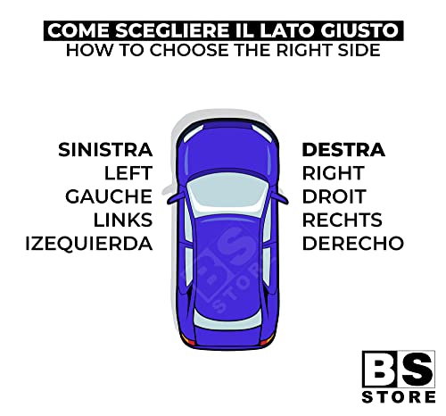 BSSTORE Piastra Vetro Specchio Retrovisore Termico per SK0DA Octavia 2005-2009