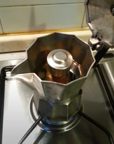 BSSTORE Paraspruzzi-Anti Schizzo Universale in Alluminio per caffettiera Moka