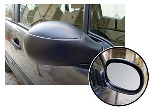 BSSTORE Specchietto Retrovisore Esterno Nero per CTR C3 dal 2002 al 2009 Completo con Specchio e Regolazione Meccanica