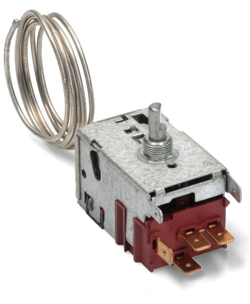 BSSTORE Termostato Frigorifero 4 Contatti Compatibile Con Vari Marchi E Modelli Capillare 800Mm Equivalente A 077B6738