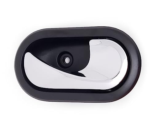 BSSTORE Maniglia Porta Interna Cromata Anteriore e Posteriore per D@cia Duster 2010-2017, Sandero 2008-2012
