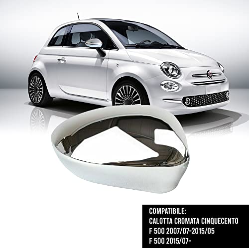BSSTORE Calotta Specchio Retrovisore Cromata Lucida 89820-89830 - per 500 dal 2007>