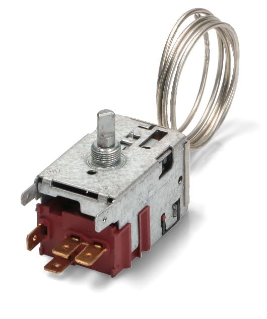 BSSTORE Termostato Frigorifero 4 Contatti Compatibile Con Vari Marchi E Modelli Capillare 800Mm Equivalente A 077B6738