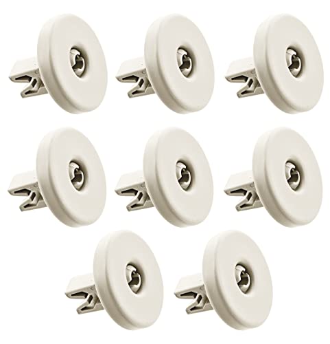 BSSTORE Ruote Cestello Inferiore per Lavastoviglie Universali 50286965004 21ZN805 - Compatibile ELECTROLUX, ZANUSSI, AEG, TRICITY - (Kit x8)