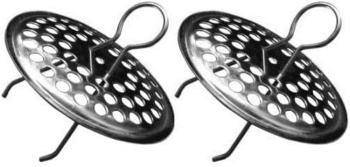 BSSTORE Griglia In Acciaio Per Lavello Ferma Sporco Universale Kit Due Pezzi Diametro CM 6