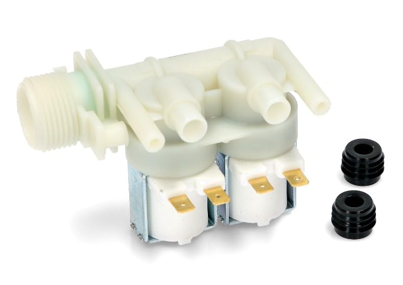BSSTORE Elettrovalvola Lavatrice 2 Vie 180° Compatibile Con Vari Marchi E Modelli Equivalente A C00066518
