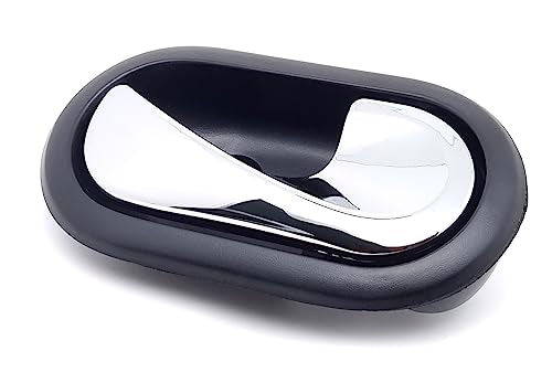 BSSTORE Maniglia Porta Interna Cromata Anteriore e Posteriore per D@cia Duster 2010-2017, Sandero 2008-2012