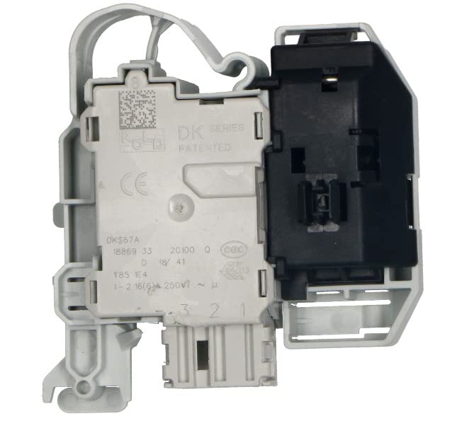 BSSTORE Elettroserratura Oblò Lavatrice A 3 Contatti 250V Compatibile Con Vari Marchi E Modelli Equivalente A 00638259