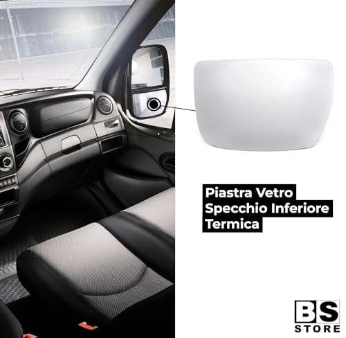 BSSTORE Piastra Vetro Specchio Retrovisore Termico per IVEC0 DAILY IV 2006, V 2011, VI 2014