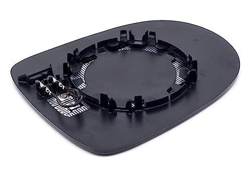 BSSTORE Piastra Vetro Specchio Retrovisore Termico per Ren@ult CLIO III 2009-2014, TWINGO II 2012-2014 (Sinistro Asferico - Lato Conducente)