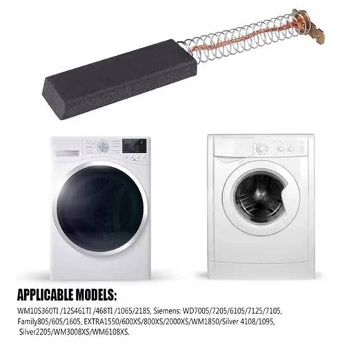 BSSTORE Coppia Spazzole Carboncini per Motore COMPATIBILE con Asciugatrice e Lavatrice Bosch 154740 Siemens AEG