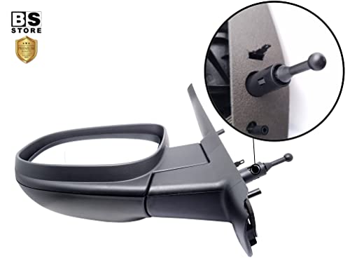 BSSTORE Specchietto Retrovisore Esterno per KANGOO dal 2012 al 2021 e CITAN W45 dal 2012 Completo con Regolazione Meccanica