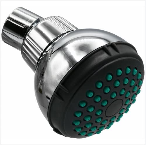 BSSTORE Soffione Doccia In Abs Cromato Con Snodo Monogetto Sistema Anticalcare Universale
