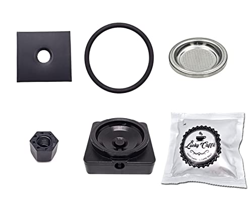 BSSTORE Kit Manutenzione FROG Guarnizione O-Ring, Portacialda, Filtro, Spessore Calibrato, Dado con Cialda Lucky Caffè in OMAGGIO