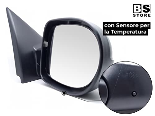 BSSTORE Specchietto Retrovisore Esterno da Vernciare con Primer per R. CLIO dal 2009 al 2012 con Regolazione Manuale