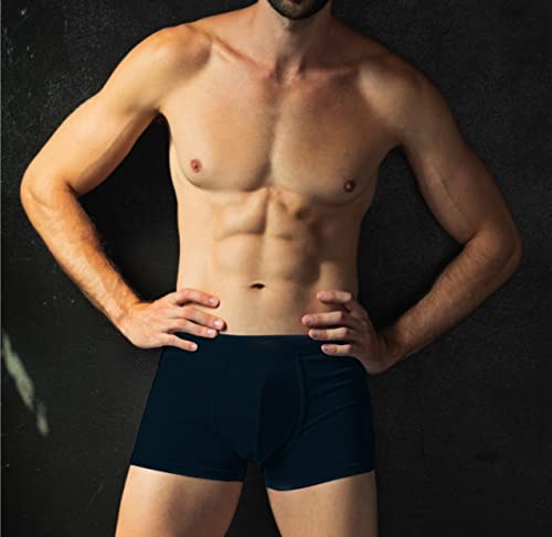 BSSTORE Boxer Uomo in Cotone Morbido Elasticizzato con Elastico Interno