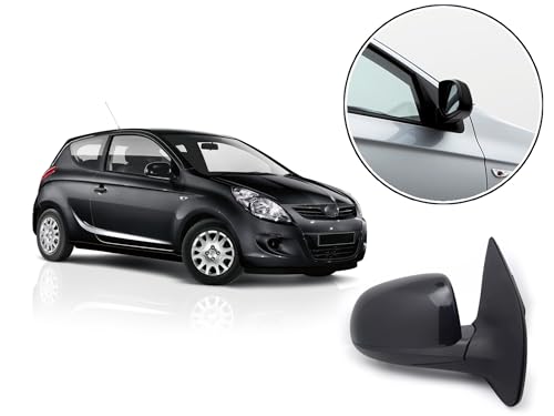 BSSTORE Specchietto Retrovisore Esterno Nero per HYUND@I I20 I 2009-2012 | Regolazione Elettrica