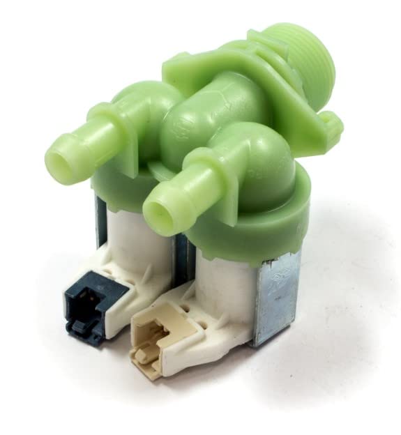 BSSTORE Elettrovalvola 2 Vie 180° Per Lavatrice Compatibile Con Vari Marchi E Modelli Equivalente A 41018989