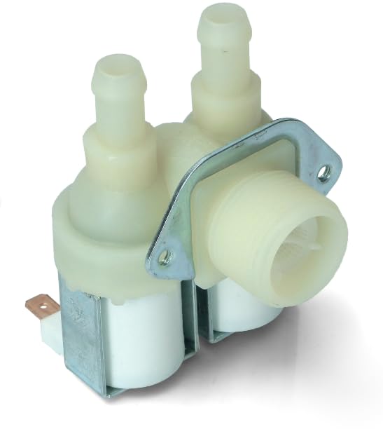 BSSTORE Elettrovalvola Lavatrice 2 Vie 90° Compatibile Con Vari Marchi E Modelli Equivalente A 481981729327