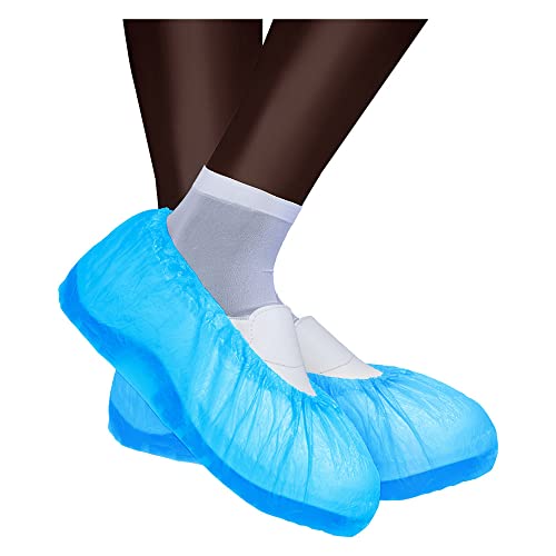 BSSTORE Copriscarpe Calzari In Plastica CPE Monouso Confezione Da 100 Pezzi
