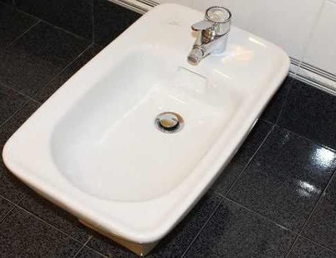 BSSTORE Tappo in PVC per Piletta A Saltello per Lavabo E Bidet Corpo in Plastica con Testa Cromata E Vite di Regolazione dell' Altezza