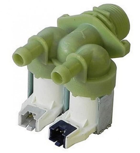 BSSTORE Elettrovalvola 2 Vie 180° Per Lavatrice Compatibile Con Vari Marchi E Modelli Equivalente A 41018989