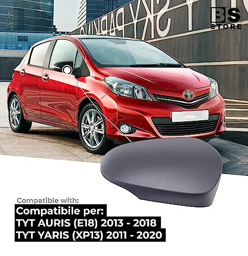 Calotta Specchietto Retrovisore T0YOTA YARIS (XP13) 11-20, AURIS (E18) 13-18 Nera Verniciabile