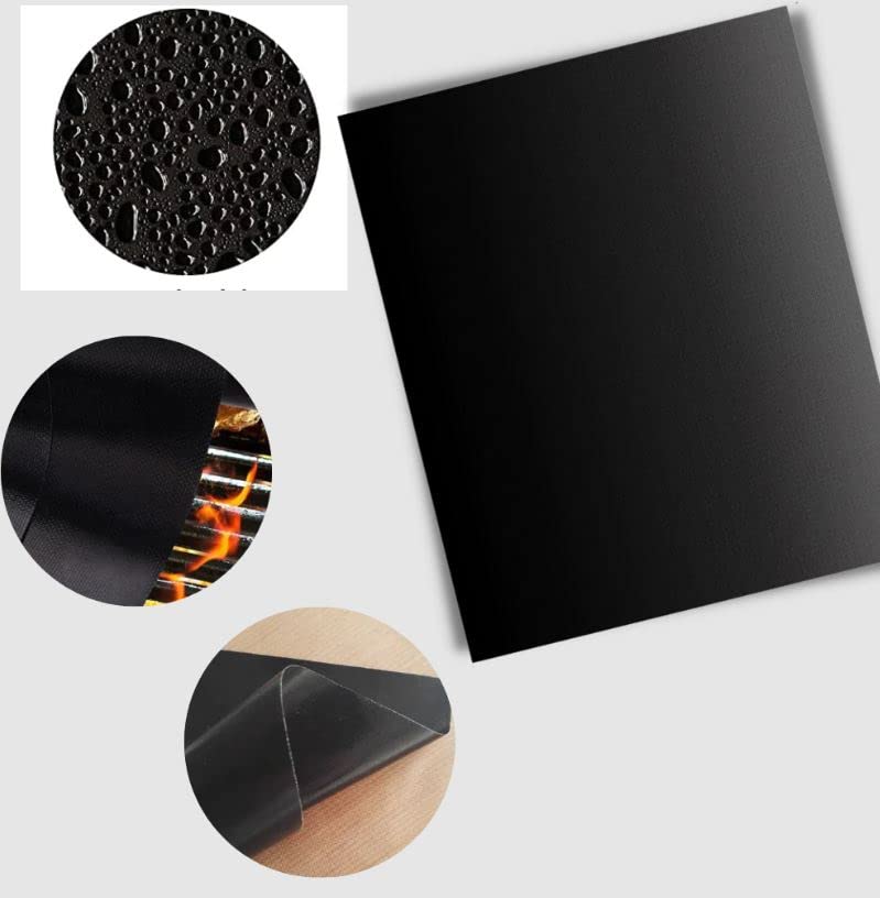BSSTORE Tappetino Griglia Antiaderente Set 5 unità Pulizia Facile per Barbecue E Grill