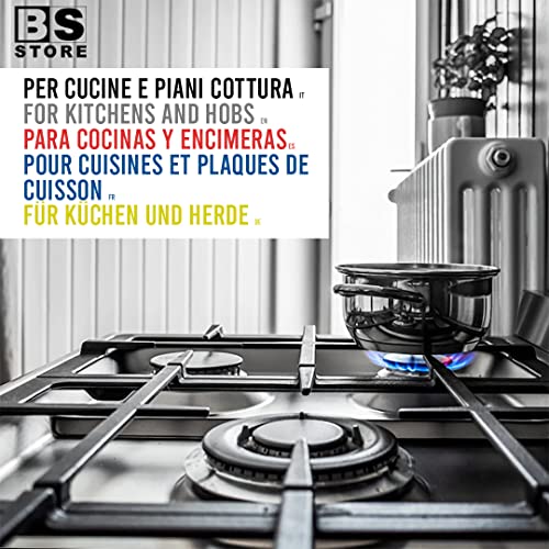 BSSTORE Chiave a Tubo 6/7 + 5 Ugelli Universali 6MB GPL per Bombole, Cucine a Gas | Misure Differenti (Piccolo 0,50-2x Medio 0,70 - Grande 0,90 - Forno 0,95) CG143