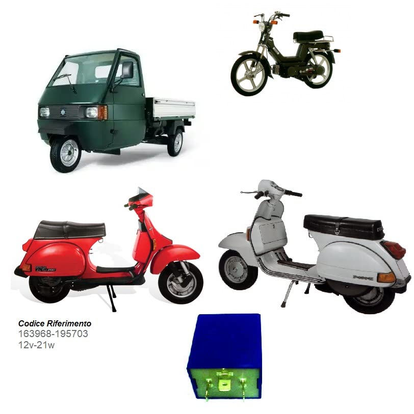 BSSTORE Intermittenza-Relè Frecce Compatibile con 50-125, 12V- 21W