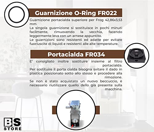 BSSTORE Kit Manutenzione FROG con Guarnizione O-Ring, Portacialda, Spessore Calibrato, Dado con Cialda in OMAGGIO