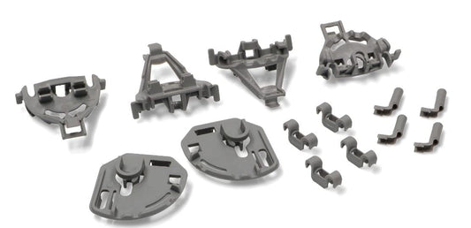 BSSTORE Kit Fissaggio Completo Per Cestello Inferiore Lavastoviglie Compatibile Con Vari Marchi E Modelli Equivalente A 00418675