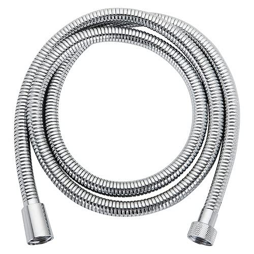 BSSTORE Flessibile Per Doccia e Vasca Tipo Extra A Doppia Aggraffatura In Acciaio Inox Attacchi Universali 1/2" F Lunghezza 200 cm .…