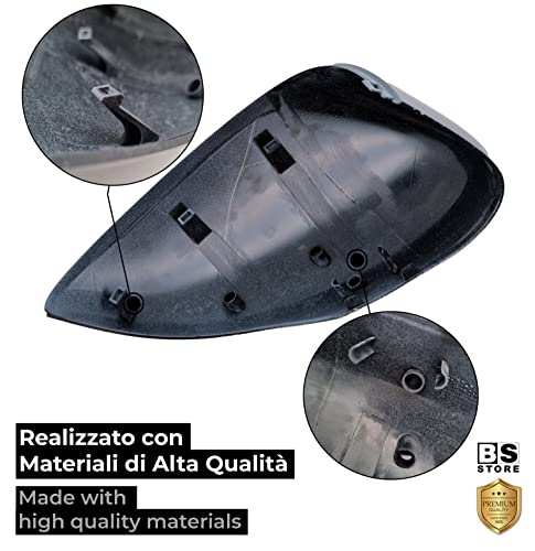 BSSTORE Calotta Specchietto Retrovisore da Verniciare con Primer per Fiesta 2008-2017, B-Max dal 2012