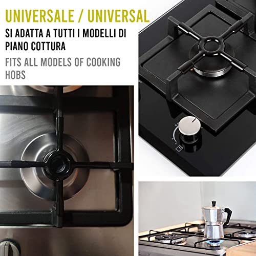 BSSTORE Riduttore Fornello a Croce Smaltata Nera 13cm - Supporto per Pentole; Moka; Caffettiera - Supporto Universale C00033532 A8040